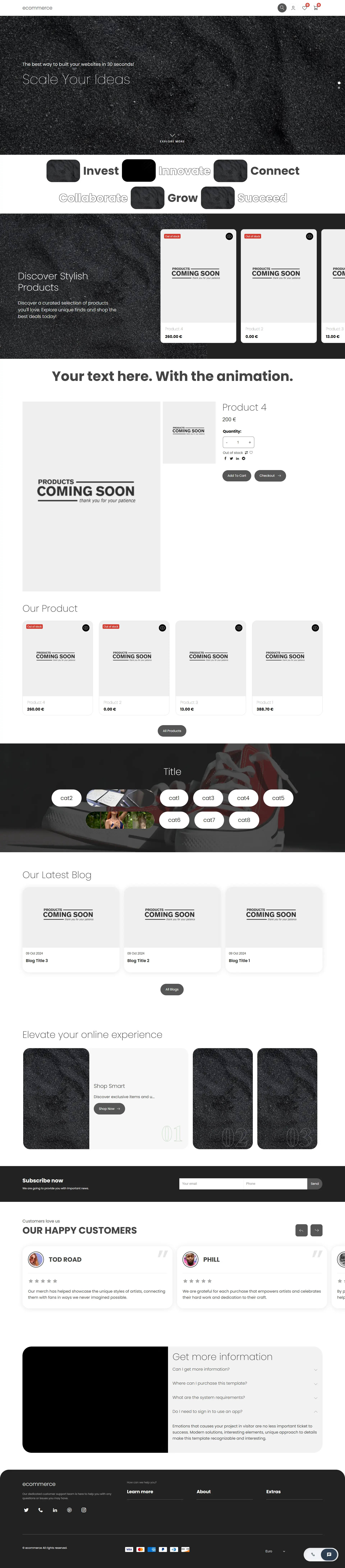 Modern E-commerce Store Template